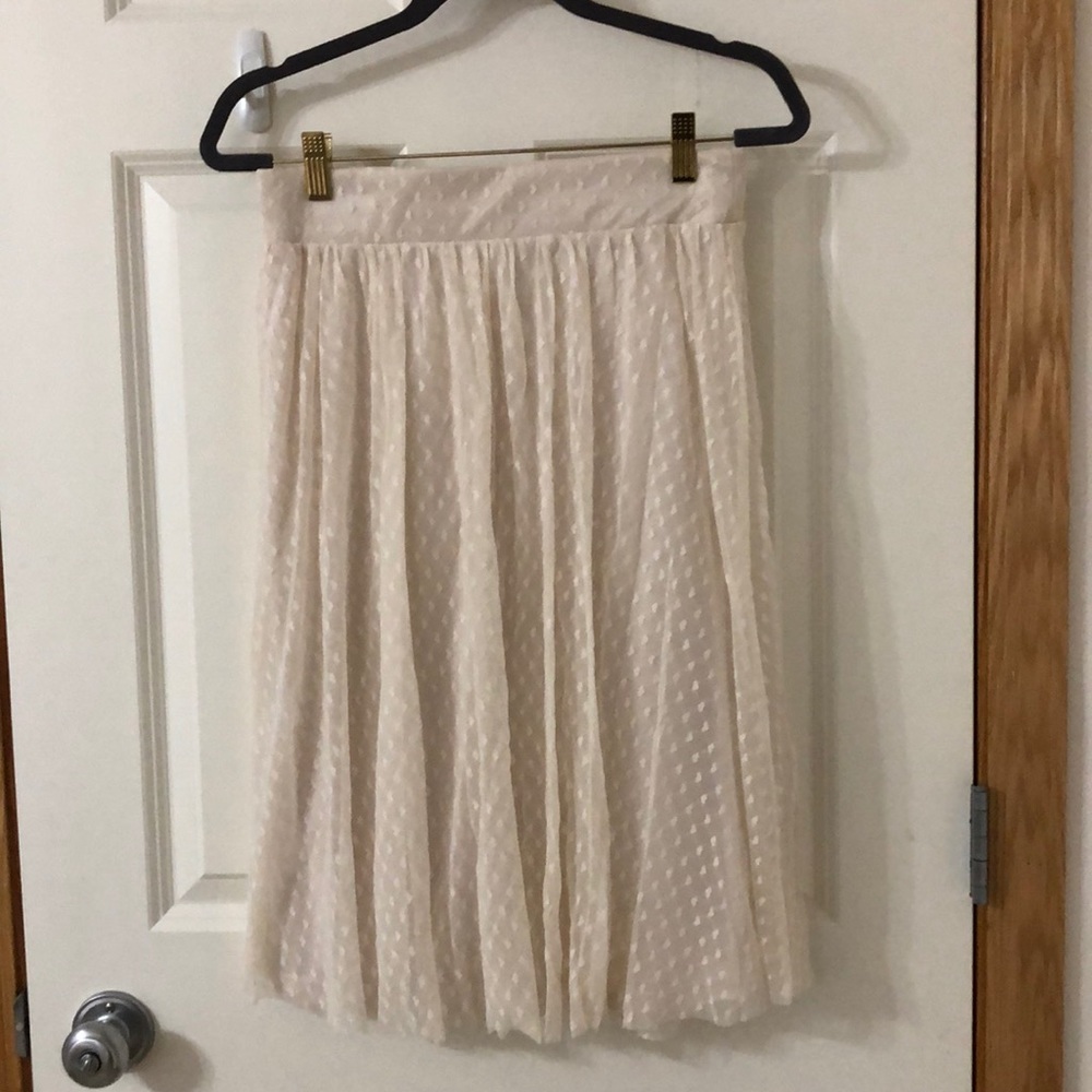 Skirt with heart pattern